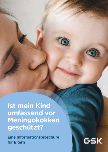 Titelblatt der Elternbroschüre - Frau küsst ein Baby