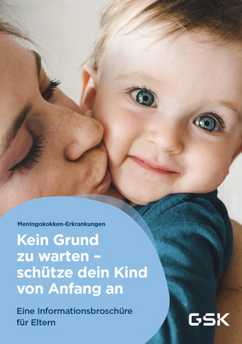 Elternbroschüre Titelblatt der Elternbroschüre - Frau küsst ein Baby